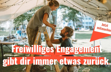 Freiwilliges Engagement gibt dir immer etwas zurück.