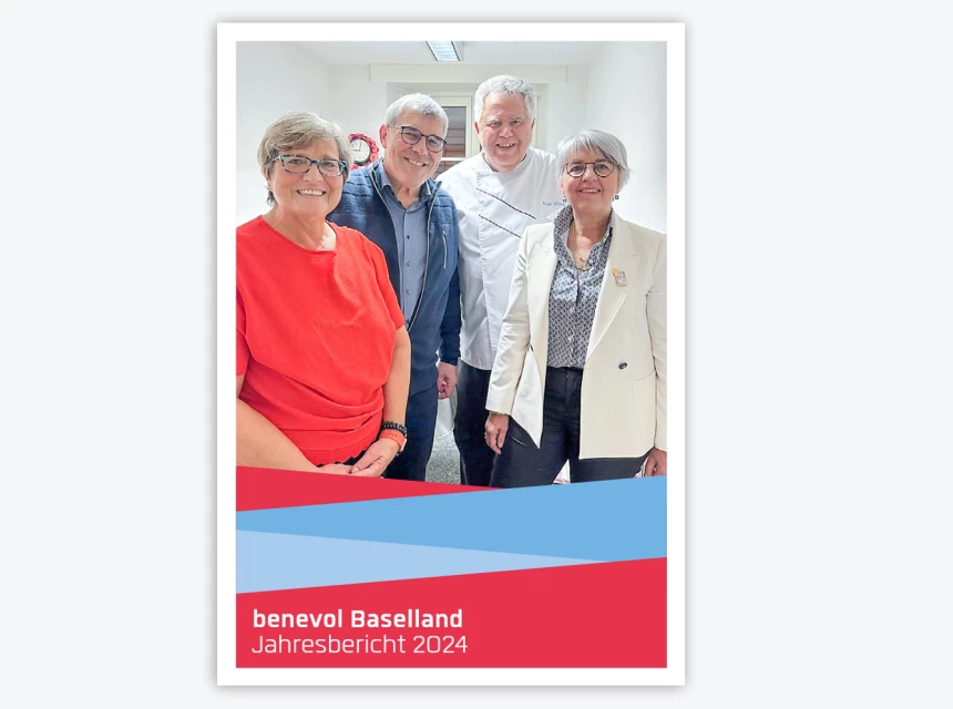 Titelbild des Jahresberichts 2024 von benevol Baselland
