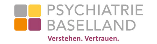 Logo der Psychiatrie Baselland mit Slogan «Verstehen. Vertrauen.»